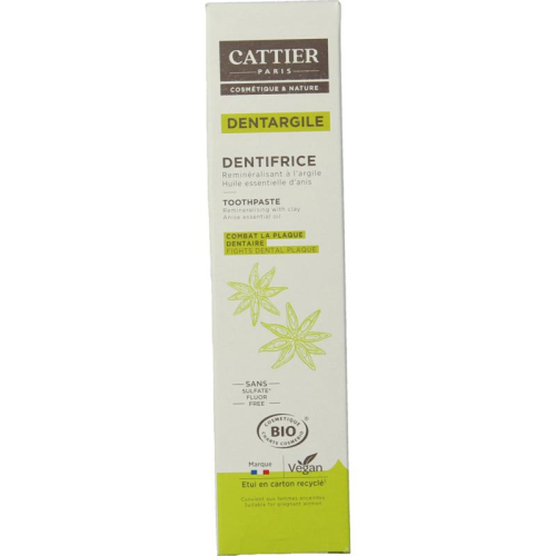 Cattier Tandpasta met Klei en Anijs