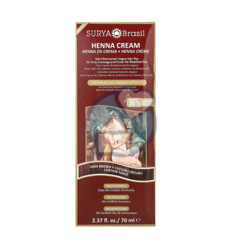70 ml Surya Brasil Henna Cream Haarverf Donker Bruin