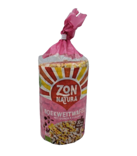 Zonnatura Boekweitwafel met Quinoa & Lijnzaad Biologisch