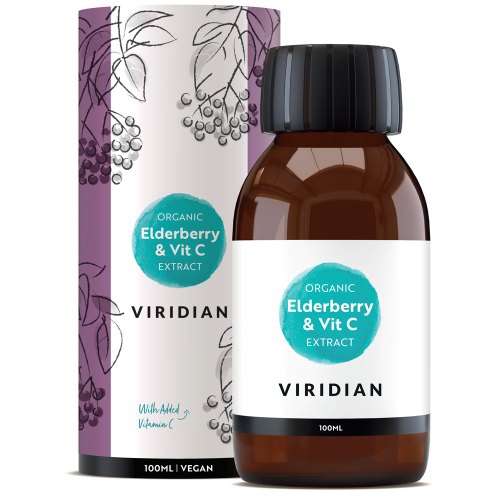 Viridian Elderberry Extract + Vitamine C Biologisch