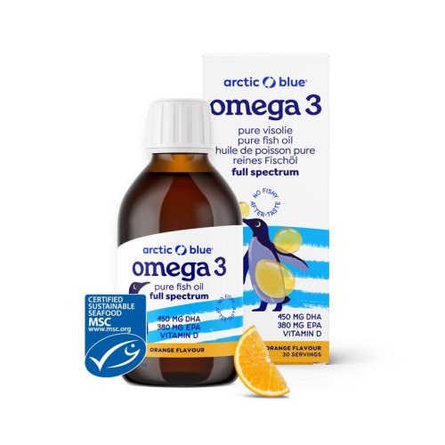 150 Ml Arctic Blue Omega 3 Pure Visolie Kids MSC