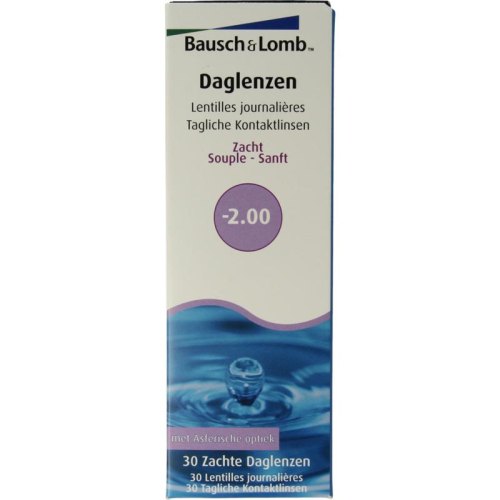 Bausch & Lomb Daglenzen -2.00 30 Stücke