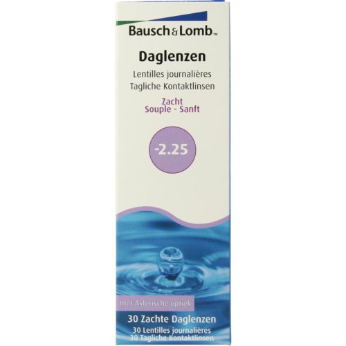 Bausch & Lomb Daglenzen -2.25 30 Stücke