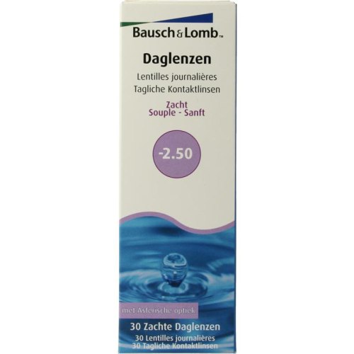 Bausch & Lomb Daglenzen -2.50  30 Stücke