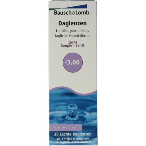 Bausch & Lomb Daglenzen -3.00 30 Stücke