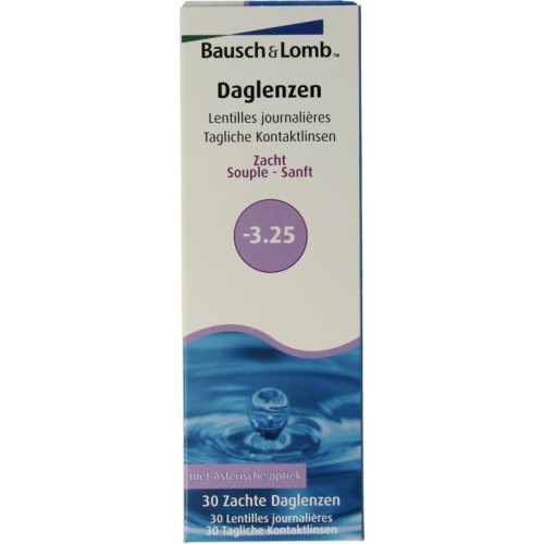 Bausch & Lomb Daglenzen -3.25 30 Stücke