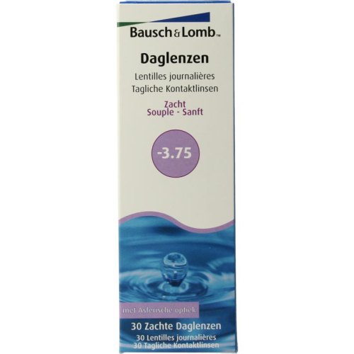 Bausch & Lomb Daglenzen -3.75 30 Stücke