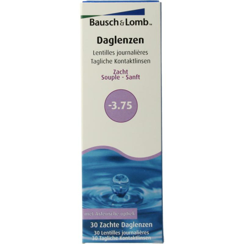 30 Stücke Bausch & Lomb Daglenzen -3.75