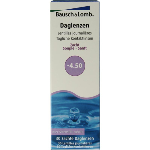 30 Stücke Bausch & Lomb Daglenzen -4.50