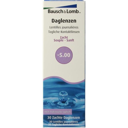 Bausch & Lomb Daglenzen -5.00 30 Stücke