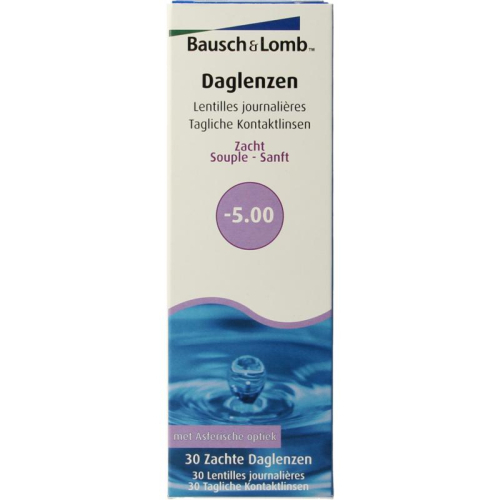 30 Stücke Bausch & Lomb Daglenzen -5.00