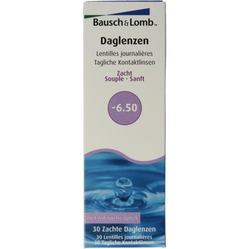 Bausch & Lomb Daglenzen -6.50 30 Stücke