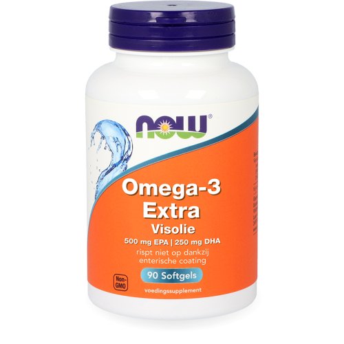 90 Softgels NOW Omega-3 Extra Visolie