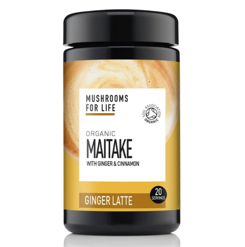 110 gram Mushrooms For Life Maitake Plus Ginger and Cinnamon Latte Biologisch