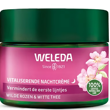 Weleda Wilde Rozen & Witte Thee Vitaliserende Nachtcrème 40 ml