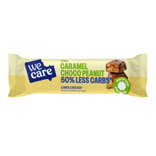 35 gram Wecare Lower Carb Reep Caramel Choco Pinda