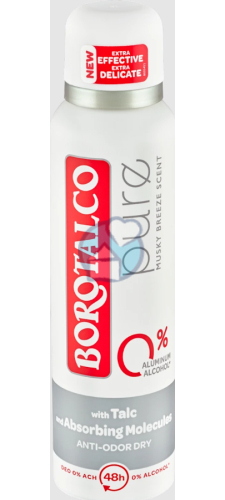 150 Ml Borotalco Deodorant Spray Pure Musky Breeze Scent
