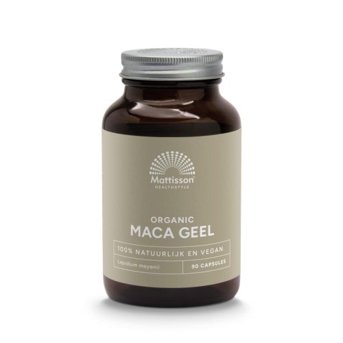 90 capsules Mattisson Maca Geel 750 mg Biologisch