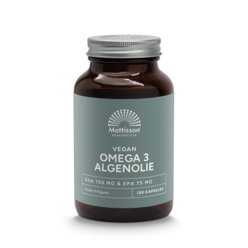 120 capsules Mattisson Omega 3 Algenolie DHA 150 mg EPA 75 mg Vegan