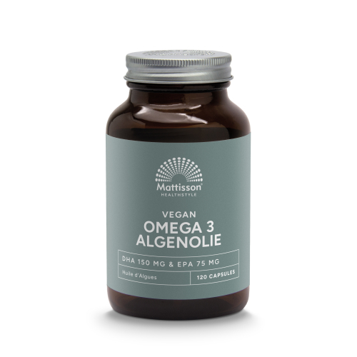 120 capsules Mattisson Vegan Omega 3 Algenolie DHA 150 mg EPA 75 mg