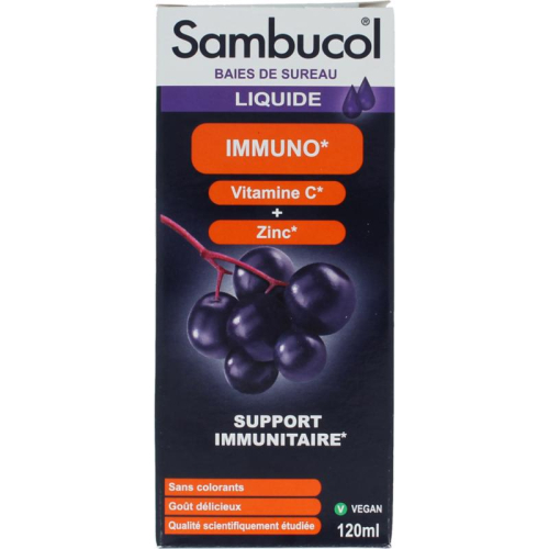 120 Ml Sambucol Immuno + Vitamine C + Zink Siroop
