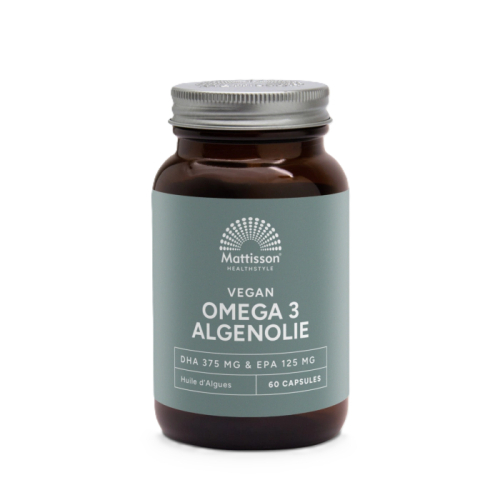 180 vegacaps Mattisson Vegan Omega 3 Algenolie DHA 375 mg EPA 125 mg