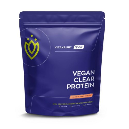 750 Gramm Vitakruid Vegan Clear Protein - Mango Grapefruit