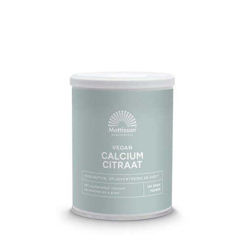 125 Gramm Mattisson Calcium Citraat Poeder
