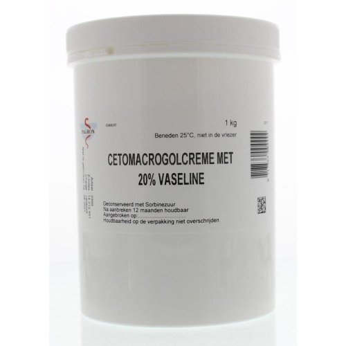 1000 gram Fagron Cetomacrogol Creme met 20% Vaseline