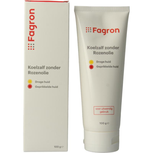 100 gram Fagron Koelzalf zonder Rozenolie + doosje en bijsluiter