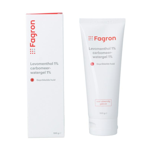 100 gram Fagron Levomenthol 1% carbomeerwatergel 1% + doosje en bijsluiter
