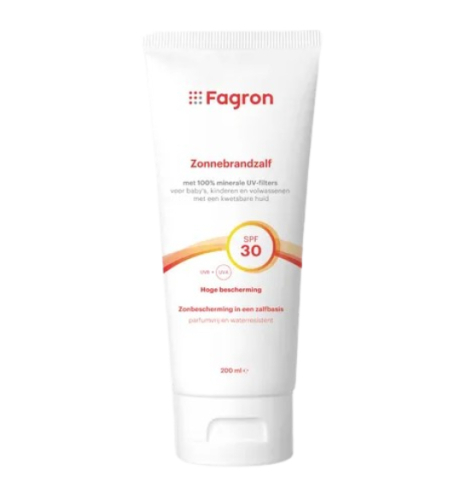 200 ml Fagron Zonnebrandzalf SPF30