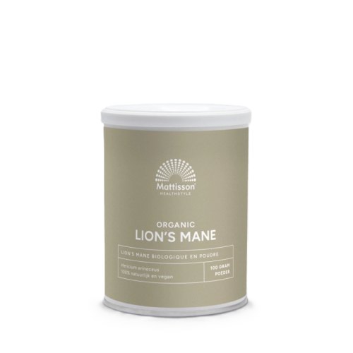 Mattisson Lion's Mane Poeder Biologisch 100 gram