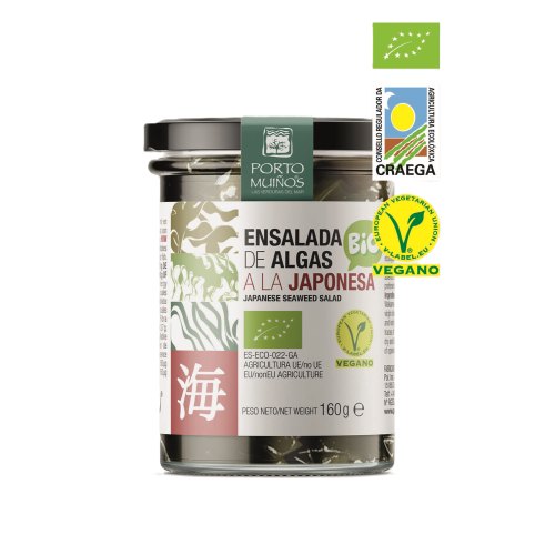 160 gram Porto Muinos Zeewiersalade Japanse Stijl Biologisch