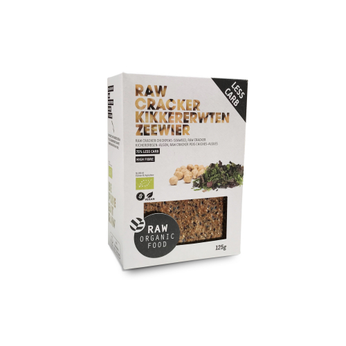 125 Gramm Seamore Kikkererwten Crackers met Zeewier BIologisch