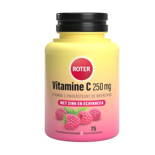 vitamine-c-250-mg-met-zink-en-echinacea-roter-75-kauwtabletten