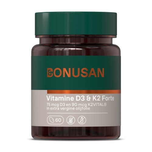 60 Softgels Bonusan Vitamine D3 & K2 Forte