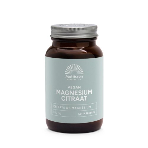 60 tablets Mattisson Magnesium Citraat 200 mg Elementair