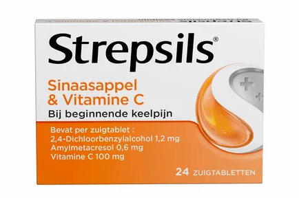 24 Lutschtabletten Strepsils Sinaasappel & Vitamine C