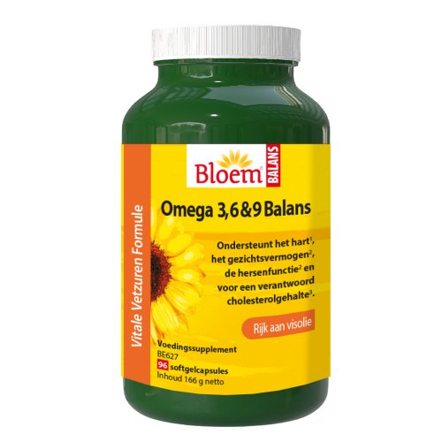 96 Softgels Bloem Omega 3, 6 & 9 Balans