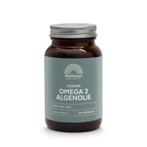 60 capsules Mattisson Vegan Omega 3 Algenolie DHA 250 mg