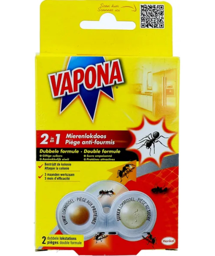 Vapona Mierenlokdoos 2 Stücke
