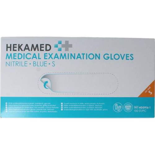 100 stuks Van Heek Medical Heka Handschoenen Soft Nitrile S