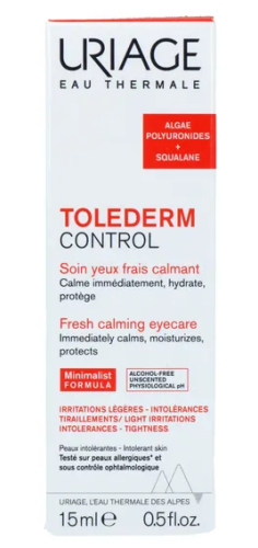 15 ml Uriage Toléderm Control Fresh Soothing Eyecare