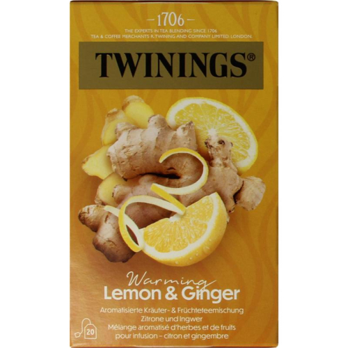 20 zakjes Twinings Lemon & Ginger Thee