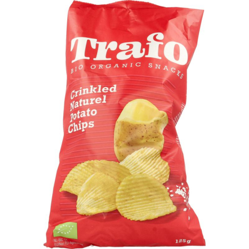 125 gram Trafo Ribbelchips Naturel Biologisch