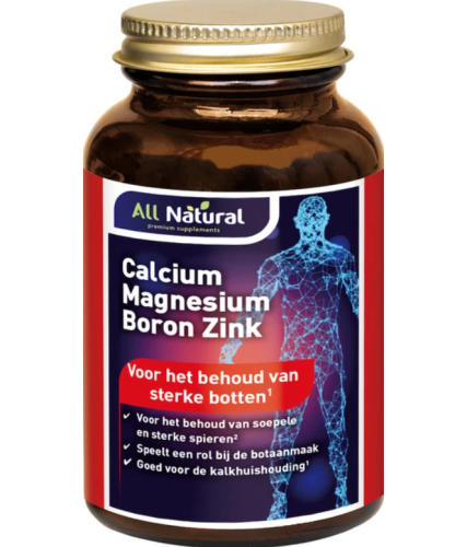90 Tabletten All Natural Calcium Magnesium Borium Zink