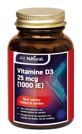 300 vegacaps All Natural Vitamine D3 25 mcg