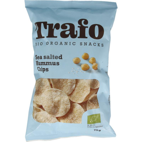 75 gram Trafo Hummus Chips Seasalted Biologisch