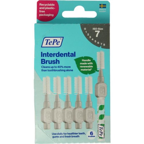 TePe Interdental Brush Original 2,6 mm Grijs Size 7 6 pieces